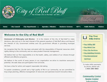 Tablet Screenshot of cityofredbluff.org